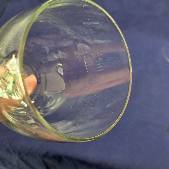 Vintage Twisted Stem Clear Glass Water Goblet - Picture 11 of 15